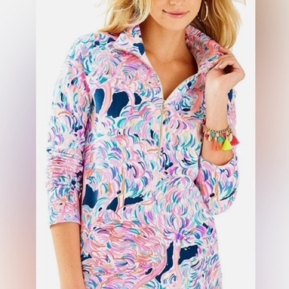Lilly Pulitzer Sweaters - Colorful Quarter-Zip Pullover